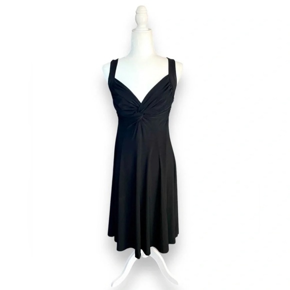 Norma Kamali Black Sleeveless Sheath Dress